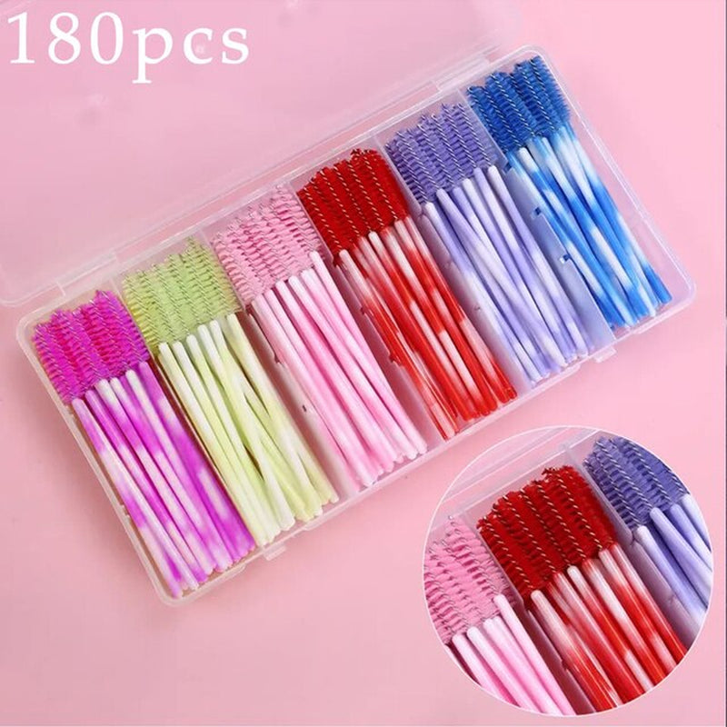 Eyelash Extension Set with Box Lashes Micro Brush Tape Glue Ring Eye Pad Disposable Mascara Applicator Eyelashes Tool