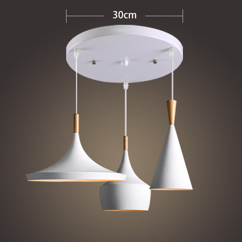 Chandelier Single Three-Head Creative Musical Instrument Chandelier Bar Coffee Shop American Lamps