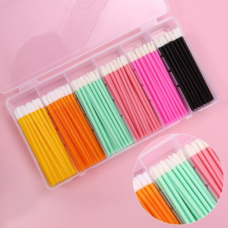 Eyelash Extension Set with Box Lashes Micro Brush Tape Glue Ring Eye Pad Disposable Mascara Applicator Eyelashes Tool