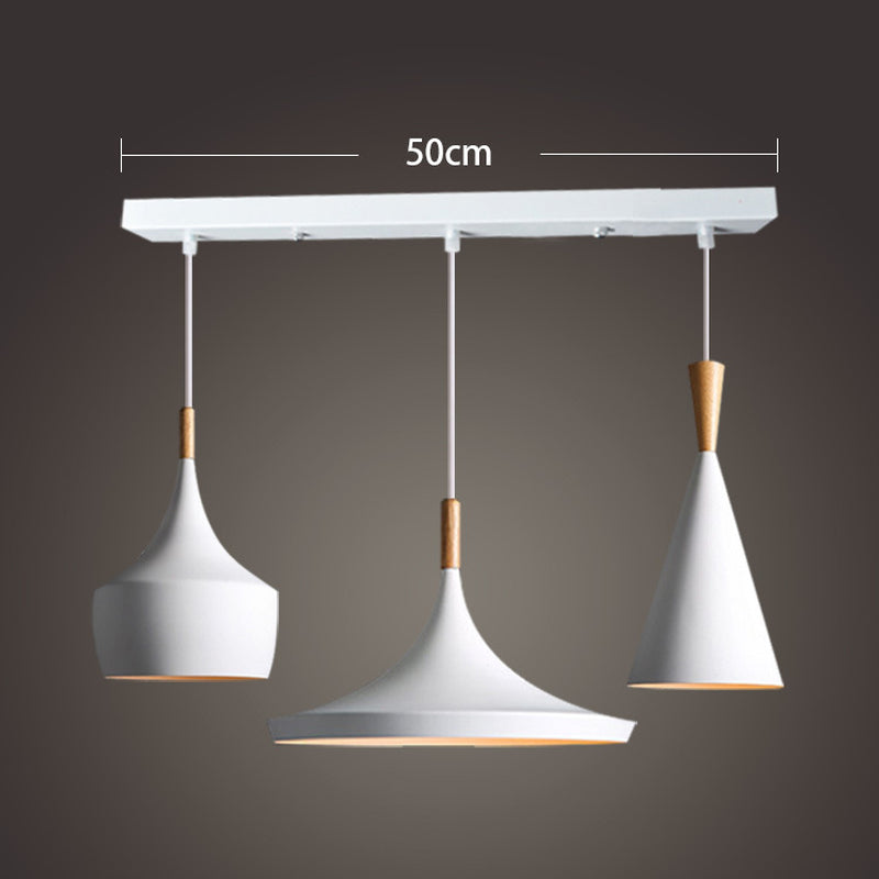 Chandelier Single Three-Head Creative Musical Instrument Chandelier Bar Coffee Shop American Lamps