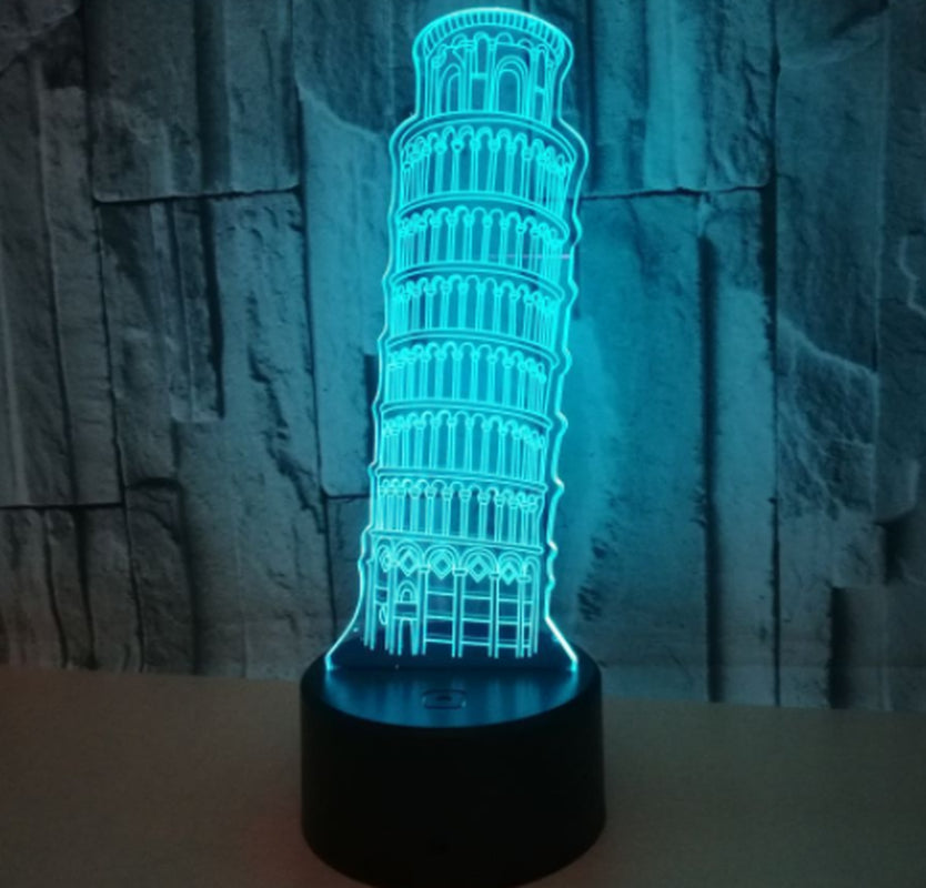 3D Nightlight of the Leaning Tower of Pisa