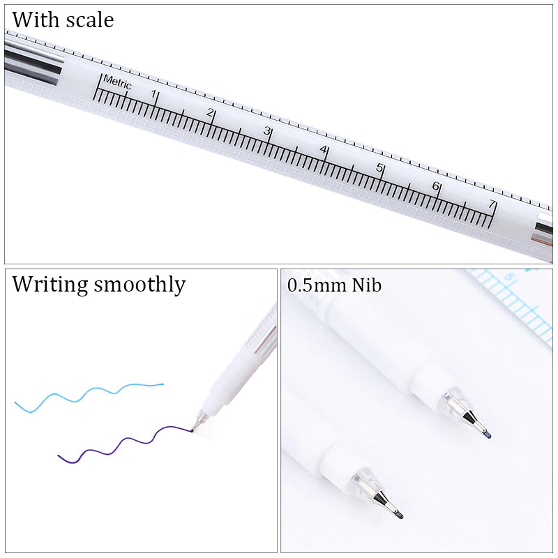 Skin Marker Pen Sterile Beauty Eyelash Extension Fixed Point Marker Pen Skin Positioning Marker for Tattoo Eyelash Grafting Tool