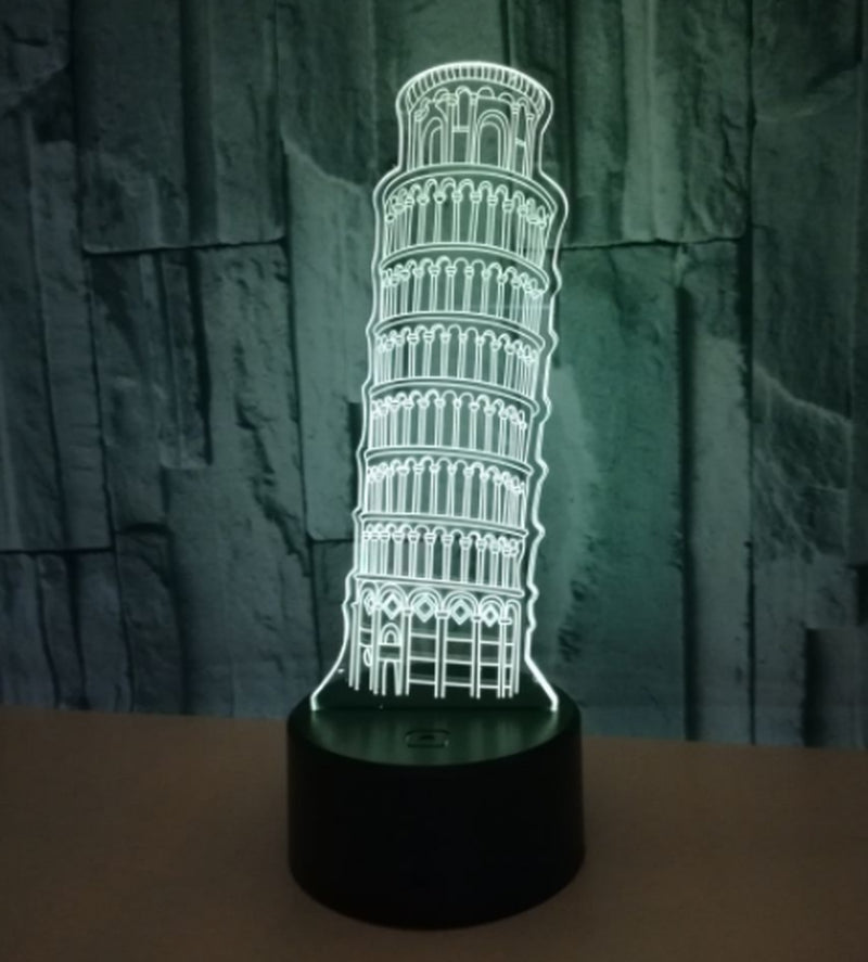 3D Nightlight of the Leaning Tower of Pisa