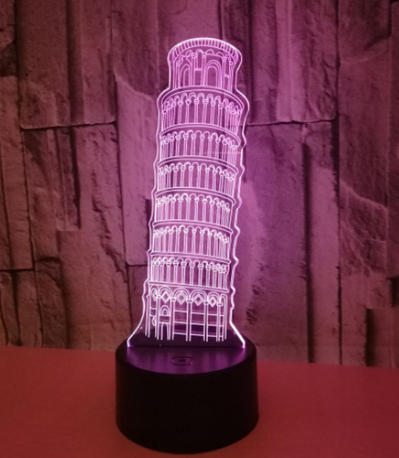 3D Nightlight of the Leaning Tower of Pisa