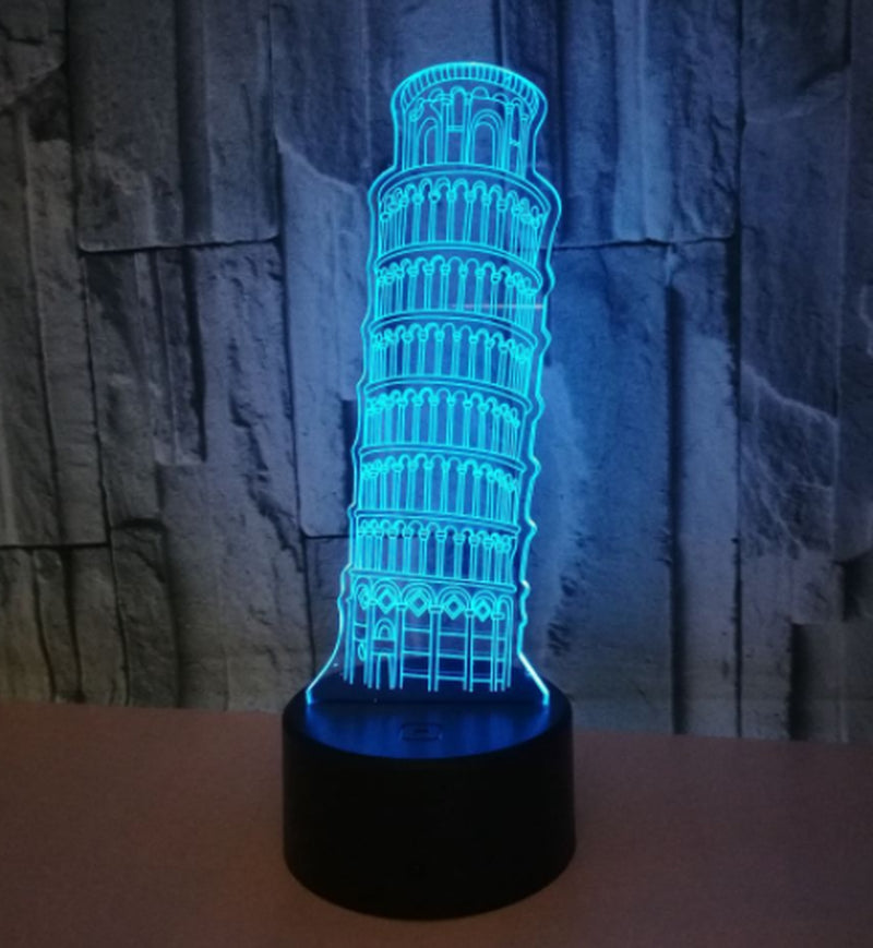 3D Nightlight of the Leaning Tower of Pisa