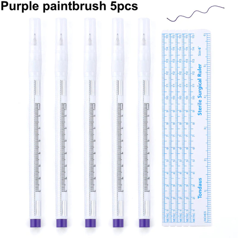Skin Marker Pen Sterile Beauty Eyelash Extension Fixed Point Marker Pen Skin Positioning Marker for Tattoo Eyelash Grafting Tool