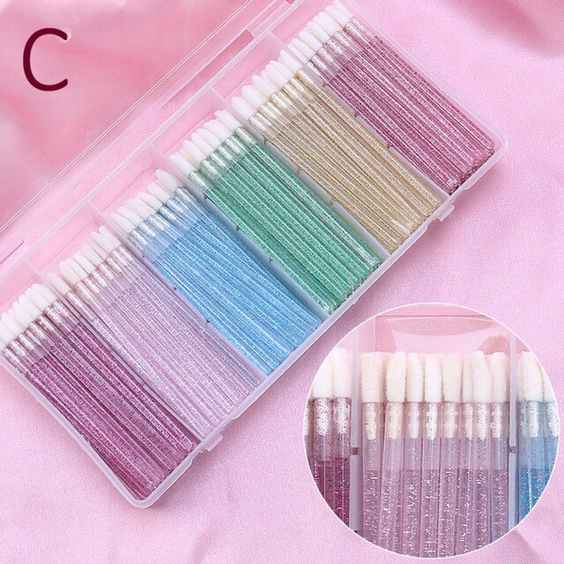 Eyelash Extension Set with Box Lashes Micro Brush Tape Glue Ring Eye Pad Disposable Mascara Applicator Eyelashes Tool